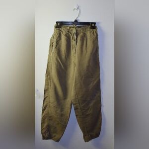 Zara Wide Leg Khaki Pants, Size XS